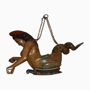 Figurine de Sirène en Bois, 1877