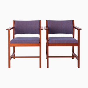 Vintage Sessel von Børge Mogensen für Fredericia Stolefabrik, 1960er, 2er Set