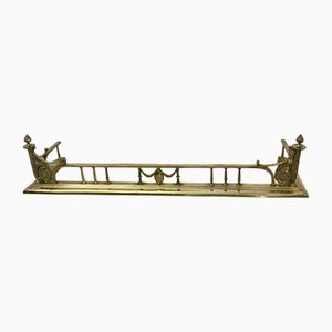 Parafango antico vittoriano in ottone, metà XIX secolo