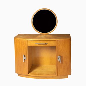 Table Console Art Déco en Bois d'Épicéa, 1940s