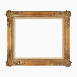 Cadre de Peinture Baroque Doré en Bois, France, 1900s