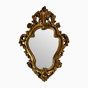 Small Rococo Style Gilt Wall Mirror, 1960s