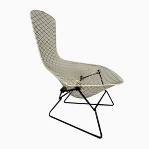 Chaise Oiseau Modèle Diamond 423 à Dossier Haut Édition Early par Harry Bertoia pour Knoll International, États-Unis, 1952