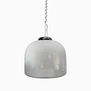 Large Vintage Glass Pendant Light by Carlo Nason for Mazzega, 1970s