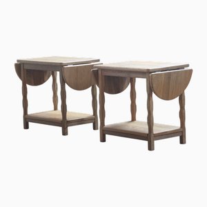Tables de Chevet Vintage dans le style de Henning Kjærnulf, Danemark, 1970s, Set de 2