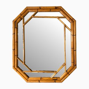 Bamboo Beaded Mirror from Vivai del Sud, 1970s