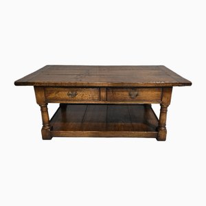 Vintage Oak Coffee Table, 1920