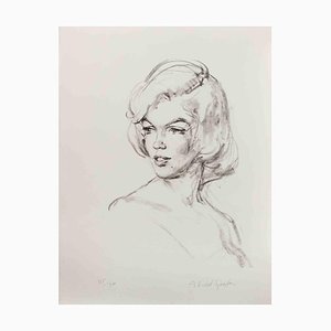 Alejo Vidal-Quadras, Just Marilyn, Lithograph, Mid-20th Century