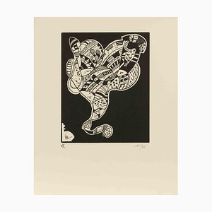 D'Après Vassily Kandinsky, 10 Origine, Gravure Sur Bois, Milieu Du 20e Siècle