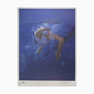 Kim Hyang, Swimmer, Lithograph, 2008