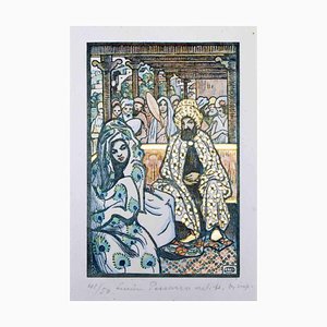 Lucien Pissarro, In the Harem, Woodcut, 1909