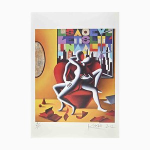 Mark Kostabi, The Painter's Atelier, Lithograph, 2012