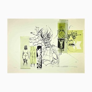 Sergio Barletta, Eros and Thanatos, Lithograph, 1970s