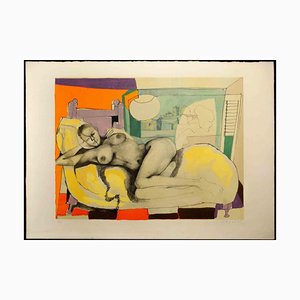 Ugo Attardi, Ohne Titel, Lithographie, 1985