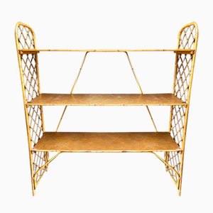 Rattan Shelf by Louis Sognot, 1970s