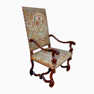 Louis XIII Walnut Armchair