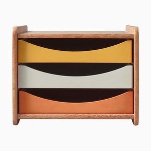 Danish Desk Organizer in Oak with Lacquered Shelves attributed to Børge Mogensen for Karl Andersson & Söner, 1960s