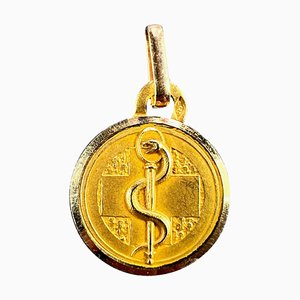 Colgante Perroud médico de la vara de Asclepio francesa, años 50
