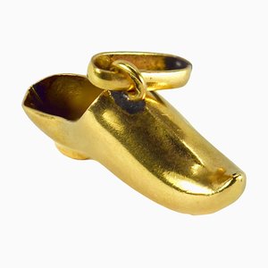Colgante de zapato francés de oro amarillo de 18 kt, años 50