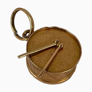 Drum Anhänger aus 18 Karat Gelbgold, 1950er