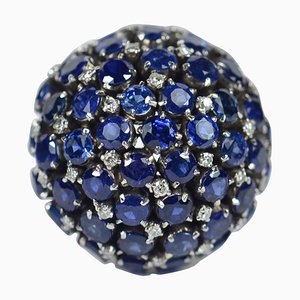 Anillo Bombe de diamantes de zafiro, 1960