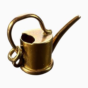 Colgante de regadera en oro amarillo de 18 k, años 50