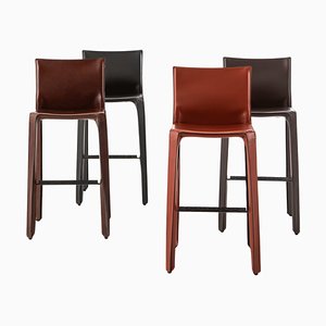 410 Cab Stools by Mario Bellini, Set of 4
