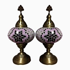 Turkish Purple Mosaic Lamp