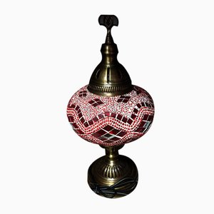 Turkish Red Mosaic Lamp