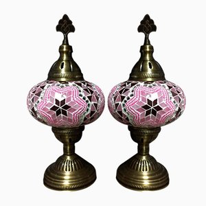 Turkish Pink Mosaic Lamp