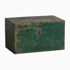 Vintage Green Patina Box, 1920