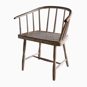 Weißer Wabi Sabi Sessel, 1900er