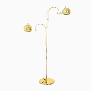 Brass Arc Floor Lamp from Gepo, 1960s