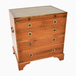 Military Campaign Chest of Drawers in Yew Wood, 1930s