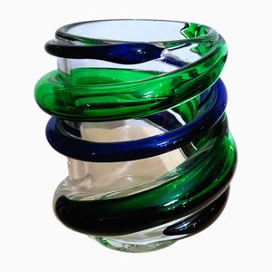 Murano Art Glass Vase by Luciano Gaspari for Salviati, 1950s