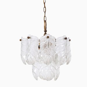 Leaf Hanging Lamp in Murano Glass, 1970s