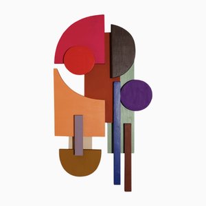 Sculpture Red Dot Purple Dot par Tilde Grynnerup
