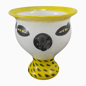 Vaso Somebody vintage soffiato a mano di Ulrica Hydman Vallien per Kosta Boda, Svezia, 1990