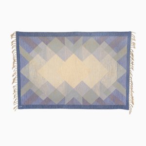 Vintage Swedish Flatweave Rug by Anna Johanna Ångström, 1960s