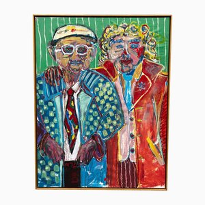Alfonso Reyes, Men Couple, Acrylic on Canvas