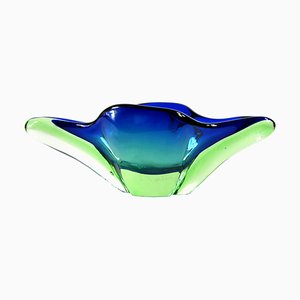 Plato de Murano Sommerso, Italia, años 70