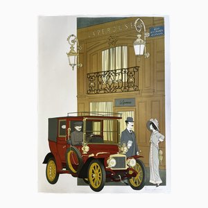 Denis Paul Noyer, Classic Car in Front of Maison Laperouse, 1979, Lithograph