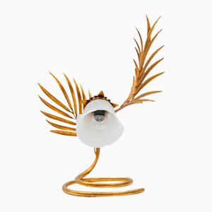 Hollywood Regency Palm Table Lamp from Hans Kögl, 1970s