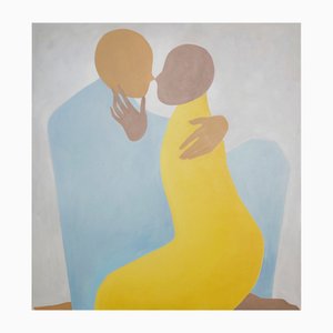 Waleria Matelska, In Embrace 10, Oil on Canvas, 2023