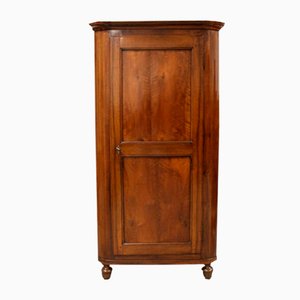 Italian Louis Philippe Corner Cabinet in Walnut