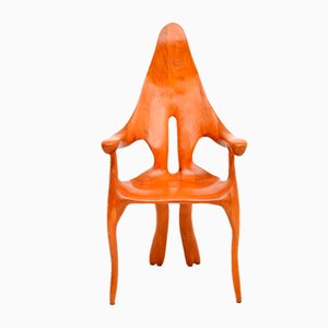 Skulpturaler italienischer Studio Craft Sessel, 1970er