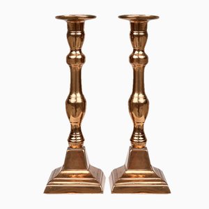 Bougeoirs en Bronze, France, 1890s, Set de 2