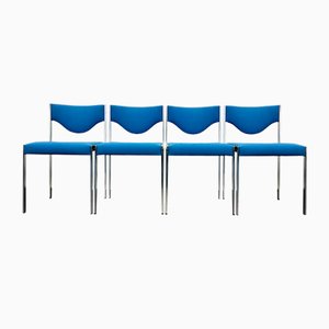 Mid-Century Modern Minimalist Dining Chairs from Lübke, 1960s, Set of 4