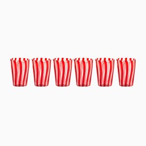 Italian Murano Glasses by Angelo Ballarin for Ribes Studio, 2004, Set of 6