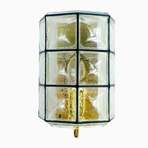 Mid-Century Glas Wandlampe von Limburg, Deutschland, 1960er